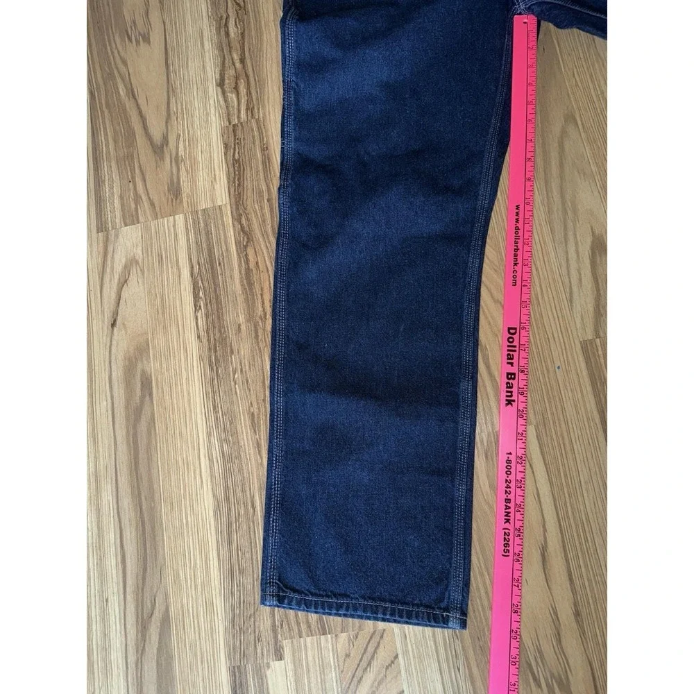 Vintage 90s Polo Jeans Co Carpenter‎ Denim Pants Baggy Skater Grunge Men's 32 30